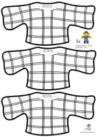 Vorschau - Mal- und Bastelvorlagen - Vogelscheuche Bastelvorlage: Fensterbild & Dekoration Kunstunterricht Klasse 1-4 (Herbst basteln / Papier-Schablonen / Spätsommer) - Seite 3