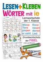 Vista previa - Hojas de trabajo - Deutsch / Alemán Lesen & Kleben - Wörter mit ie - Portada