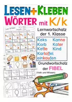 Vista previa - Hojas de trabajo - Deutsch / Alemán Lesen und Kleben - Wörter mit K - Portada