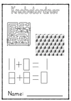Vorschau - Arbeitsblätter - Deckblatt Knobelordner - Deckblatt