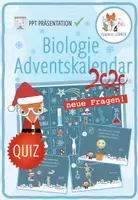 Vorschau - Spiele - Bio Adventskalender Quiz (2)- Powerpoint Präsentation - Deckblatt