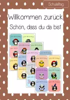 Vorschau - Bildkarten - Willkommen zurück - Kärtchen - Schön, dass du da bist - Deckblatt