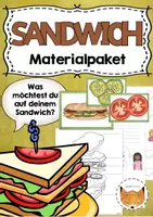 Vorschau - Arbeitsblätter - Sandwich - DaZ Material - Deckblatt