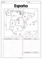 Vorschau - Arbeitsblätter - Arbeitsblatt - Comunidades Autónomas (mit Hauptstadt) - Seite 3