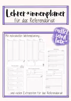 Vorschau - Lehrpläne/Lehrermaterial - Lehrer*innenplaner für das Referendariat (undatiert) - Deckblatt