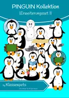 Vorschau - selbst erstellte Cliparts/Grafiken - Pinguin Clipart Erweiterungsset 1 - Deckblatt