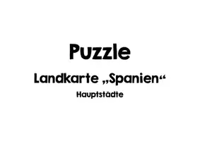 Vorschau - Spiele - DIN-A4 Puzzle - Comunidades Autónomas (mit & ohne Hauptstadt) - Seite 2