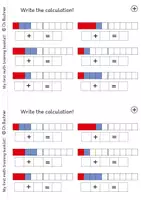 Vista previa - Hojas de trabajo - Mi primer libro de entrenamiento de matemáticas a 4 + cuaderno de soluciones - página 1