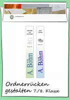 Vorschau - Stundenentwürfe - Ordnerrücken im Fachunterricht selbst gestalten - Deckblatt