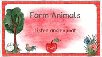 Vista previa - Unidades / Secuencias / Situaciones de Aprendizaje - Interactive - Farm animals: Listen and repeat - página 1