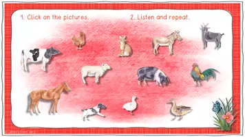 Vista previa - Unidades / Secuencias / Situaciones de Aprendizaje - Interactive - Farm animals: Listen and repeat - página 2