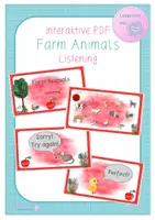 Vista previa - Unidades / Secuencias / Situaciones de Aprendizaje - Interactive -Farm animals: Listening - Portada