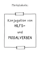 Vorschau - Poster - FREEBIE: DaZ-Merkplakate: Hilfs- und Modalverben - Deckblatt