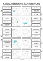 Vorschau - Arbeitsblätter - Klammerkarten - Comunidades Autónomas - Seite 3