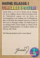 Vorschau - Fördermaterial/Inklusion - Mathematik 1: Uhrzeit Poster Digitaluhr - Seite 1