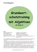 Vorschau - Arbeitsblätter - Grundwortschatztraining mit Adjektiven, ab Kl. 2 - Deckblatt