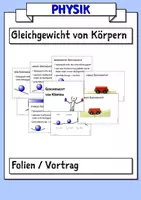 Vorschau - Präsentationen/Tafelbilder - Gleichgewicht von Körpern - Deckblatt