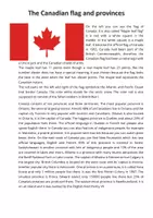 Vorschau - Arbeitsblätter - AB Canadian flag and provinces - Deckblatt