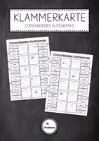 Vorschau - Arbeitsblätter - Klammerkarten - Comunidades Autónomas - Deckblatt
