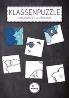 Vorschau - Spiele - Klassenpuzzle - Comunidades Autónomas (bunt + sw) - Deckblatt