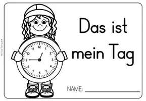 Vorschau - Arbeitsblätter - Materialsammlung Uhrzeit und Tagesablauf - Seite 2