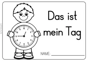 Vorschau - Arbeitsblätter - Materialsammlung Uhrzeit und Tagesablauf - Seite 3