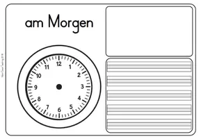 Vorschau - Stationenlernen - Uhrzeit und Tagesablauf- Übungsheft - Seite 3