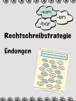 Vista previa - Hojas de trabajo - Deutsch / Alemán - Endungen Rechtschreibung- DaF / DaZ - Portada