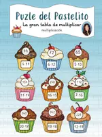 Vista previa - Juegos / Gamificación - Puzzle del Pastelito - La gran tabla de multiplicar - Multiplicación - Portada