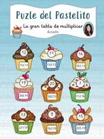 Vista previa - Juegos / Gamificación - Puzzle del Pastelito - La gran tabla de multiplicar - División - Portada