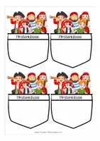 Vorschau - Mal- und Bastelvorlagen - Namensschild Piratenklasse T-Shirt Sticker - Seite 2