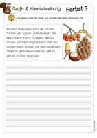 Vorschau - Arbeitsblätter - Groß- & Kleinschreibung Übungsblätter Herbst - Seite 3
