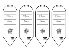 Vorschau - Mal- und Bastelvorlagen - Pflanzenstecker für die Klassenpflanzen - für ein grüneres Klassenzimmer - Seite 2