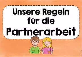 Vorschau - Präsentationen/Tafelbilder - Regeln für die Partnerarbeit + Reflexion - Seite 2