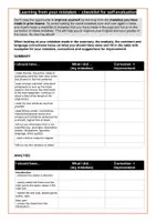 Vorschau - Arbeitsblätter - Exam / Klausur EF/Q1/Q2: Learning from your mistakes - Seite 1