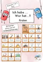 Vorschau - Spiele - Ich habe... Wer hat...? Lesespiel Piraten (DaZ) - Deckblatt