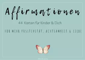 Vorschau - Bildkarten - 42 Affirmationskarten für Kinder - Deckblatt