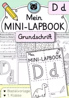 Vorschau - Unterrichtsreihen - Mini-Lapbook | Buchstabe D/d | Grundschrift - Deckblatt