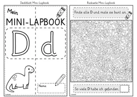 Vorschau - Unterrichtsreihen - Mini-Lapbook | Buchstabe D/d | Grundschrift - Seite 2