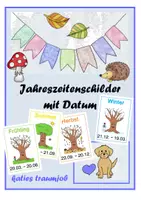 Vorschau - Arbeitsblätter - Jahreszeiten und Kalender - Seite 1