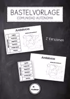 Vorschau - Arbeitsblätter - Comunidades Autónomas: Bastelvorlage (2 Versionen) - Deckblatt