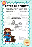 Vorschau - Arbeitsblätter - Entdeckerheft: Der Zauberer von Oz - Deckblatt