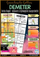 Vorschau - Unterrichtsreihen - Griechische Götter des Olymp - DEMETER Poster-Projekt + Steckbrief - Deckblatt