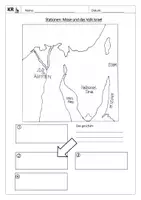 Vorschau - Arbeitsblätter - Stationen-Weg Mose mit dem Volk Israel - Deckblatt