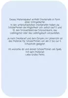 Vorschau - Arbeitsblätter - Wimpelkette Steckbriefe - Seite 1