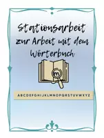Vorschau - Arbeitsblätter - Wörterbuch Duden Stationsarbeit Unterrichtsmaterial Deutsch Klasse 5–7 Arbeitsblätter Übungen Wochenplan mit Lösungen - Seite 1