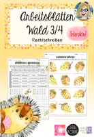 Vorschau - Arbeitsblätter - Arbeitsblätter Wald 3 / 4: Rechtschreibung INTERAKTIV - Deckblatt