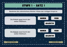 Vorschau - Interaktives Material - Wortarten bestimmen - interaktive PDF in 3 Stufen - Seite 3