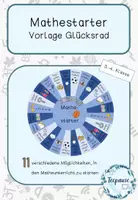 Vorschau - Spiele - Mathestarter Glücksrad Klasse 3/ Klasse 4 - Deckblatt