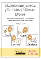 Vorschau - Bildkarten - Tagestransparenz für deine Löwenklasse - Deckblatt